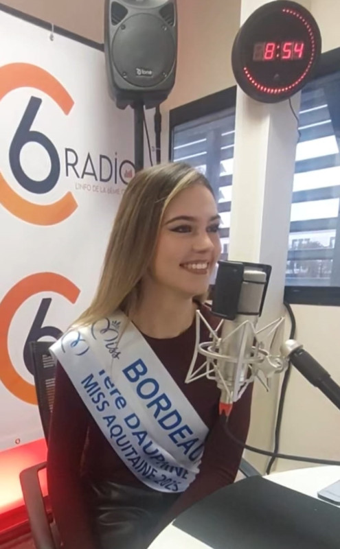 Miss Bordeaux, Solène Videau, lance C6 Radio.  » Je suis une fille comme les autres »